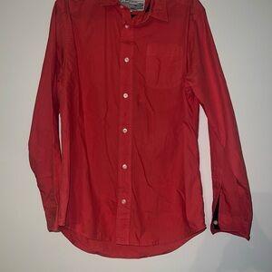 Bright coral Button-Down Shirt for Men